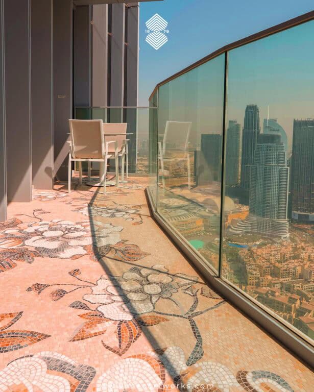 Residential Balcony Mosaic Flooring