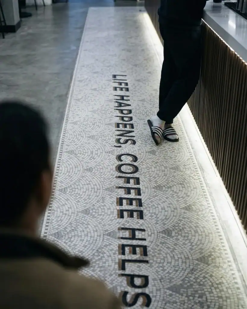Modern Script Statement Mosaic Runner - MEC Artworks