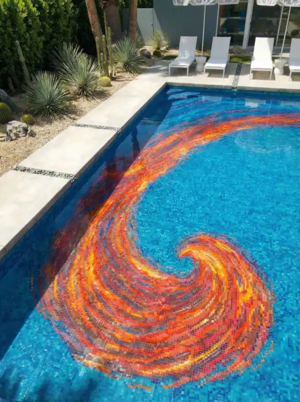 Statement Wave Pool Mosaic - MEC Artworks