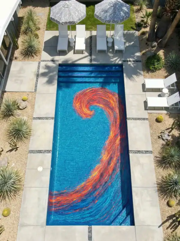 Statement Wave Pool Mosaic - MEC Artworks