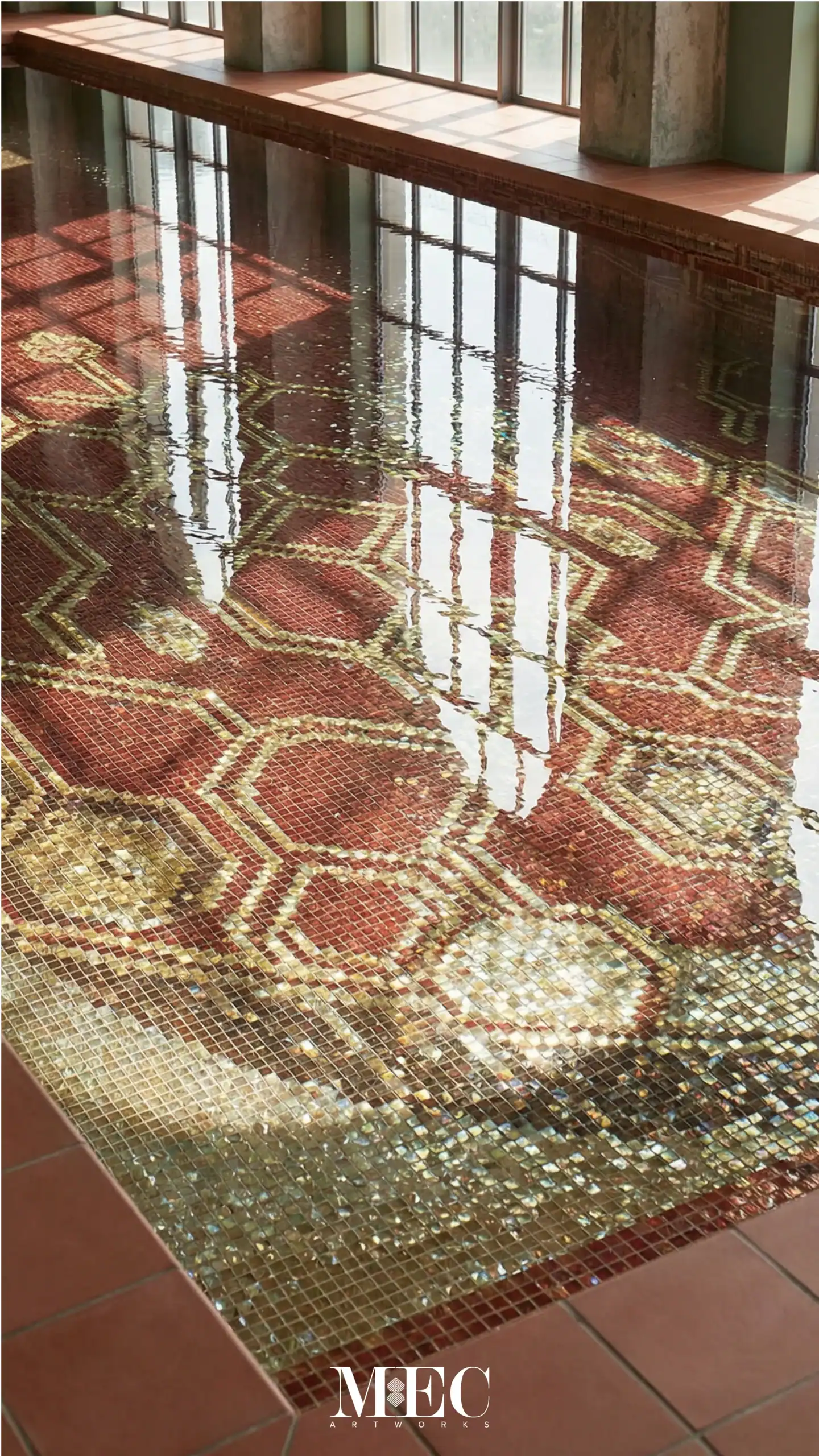 Imperial Hexagon Mosaic Pool - Image 2