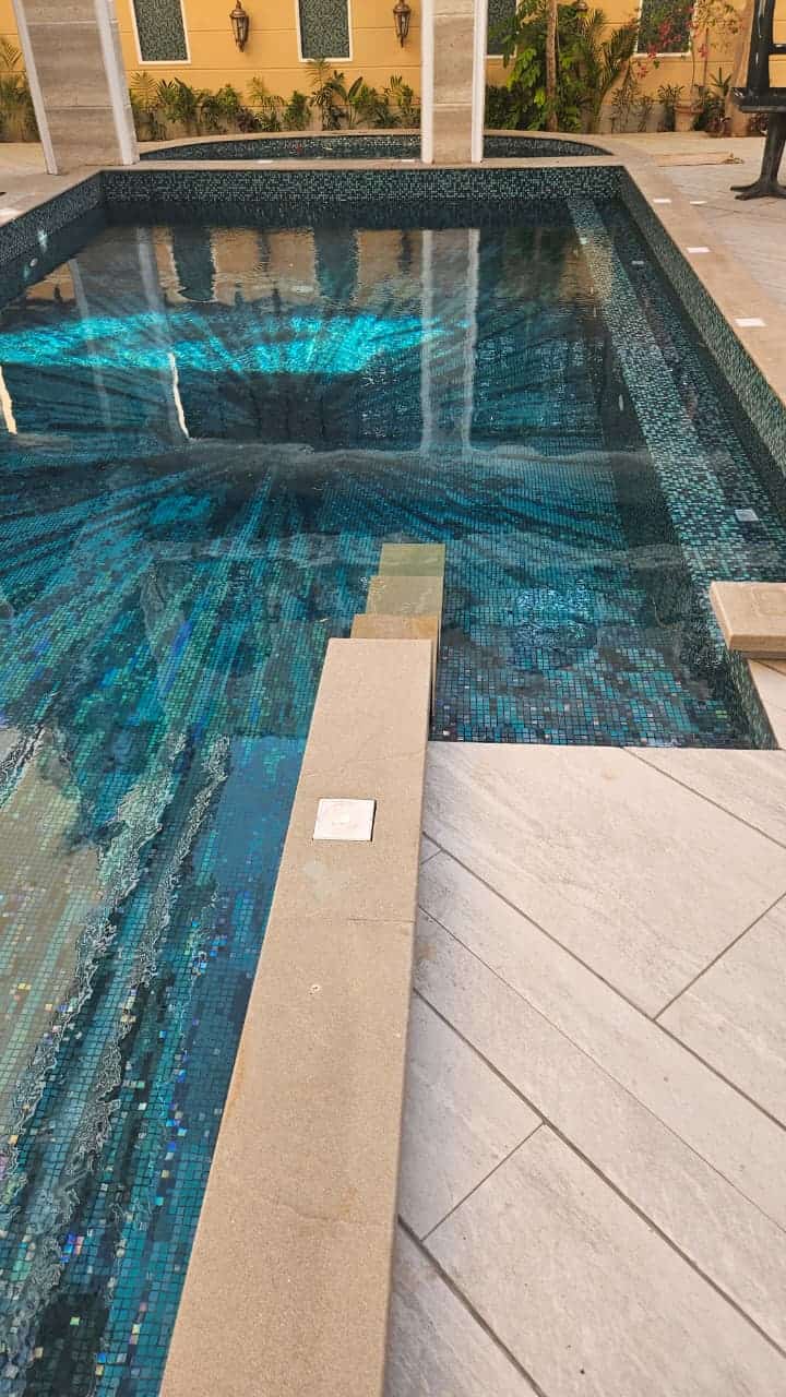 Kosmik-Inspired Radiance - A Vortex Pool Mosaic for a Luxury Private ...