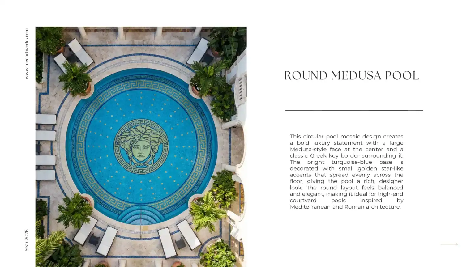 Versace Pool Mosaic Catalogue | Luxury Designs – MEC Artworks
