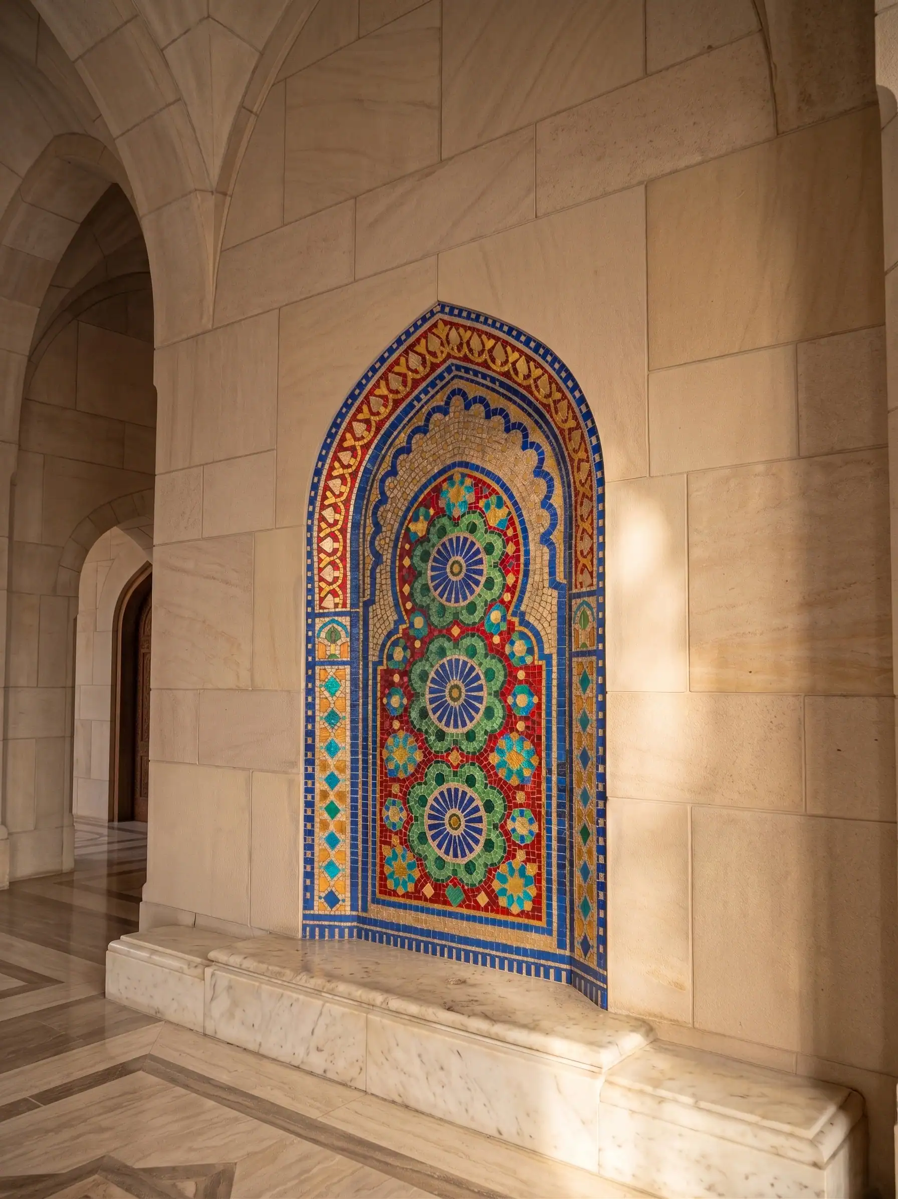 Royal Rosette Mosaic Wall - Image 2