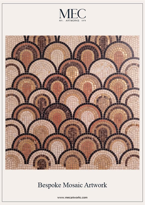 Brown Geometry Design Mosaic
