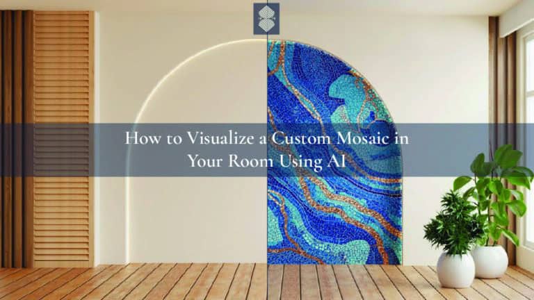 Visualize a custom mosaic in your room using AI with the MEC AI Mosaic Studio