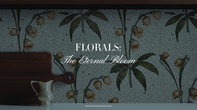 Floral Mosaic Collection Crafted in Glass & Stone