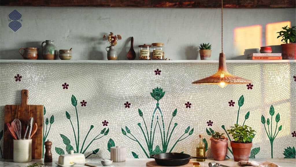 floral mosaic kitchen wall ideas in 2026