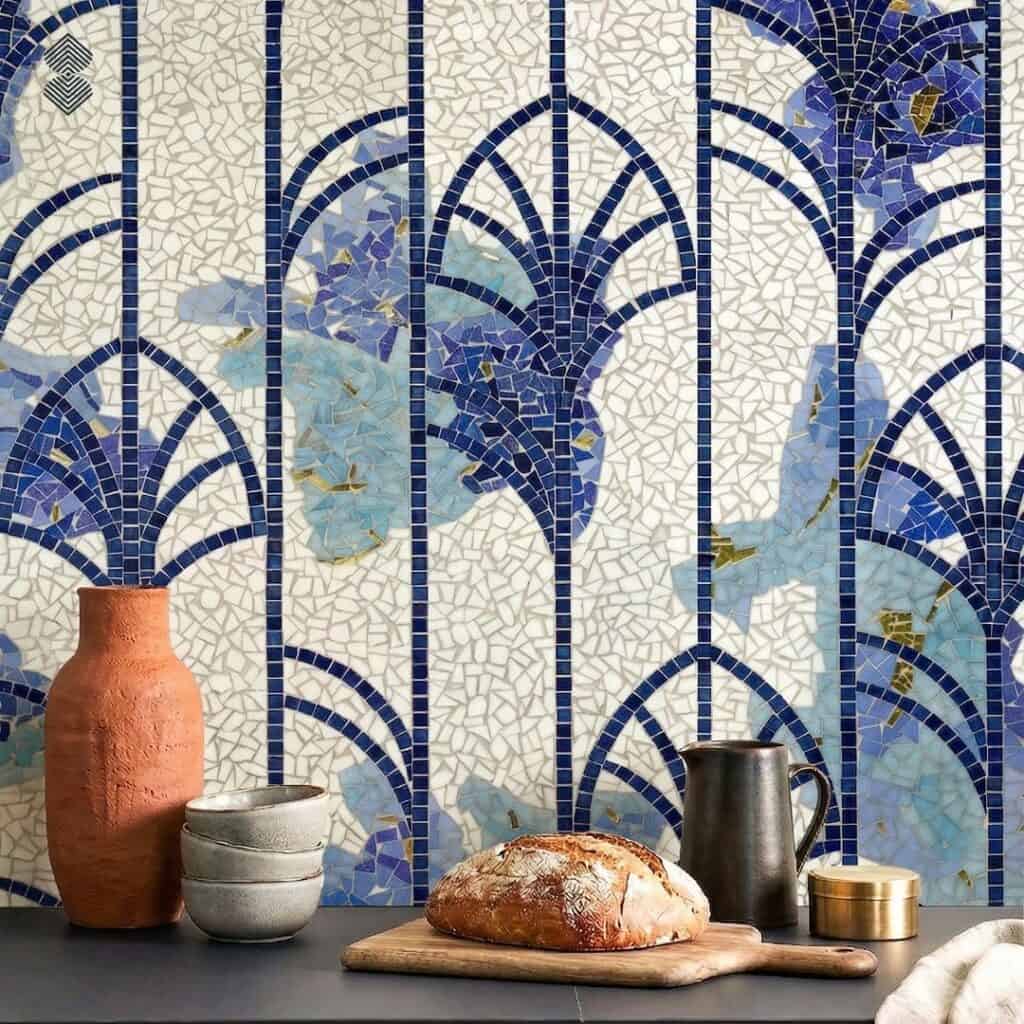 Auriu Art Deco Mosaic Tile Backsplash