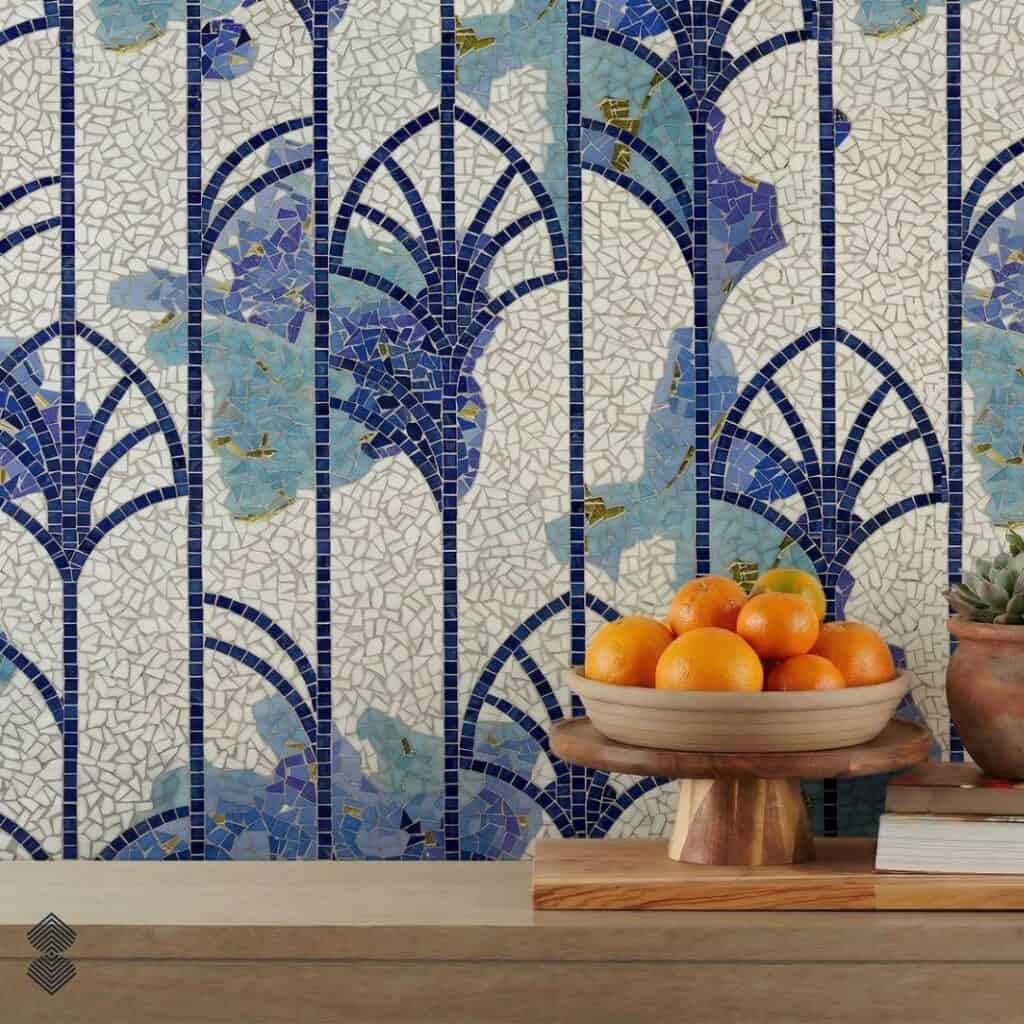 Auriu Art Deco Mosaic Tile Backsplash