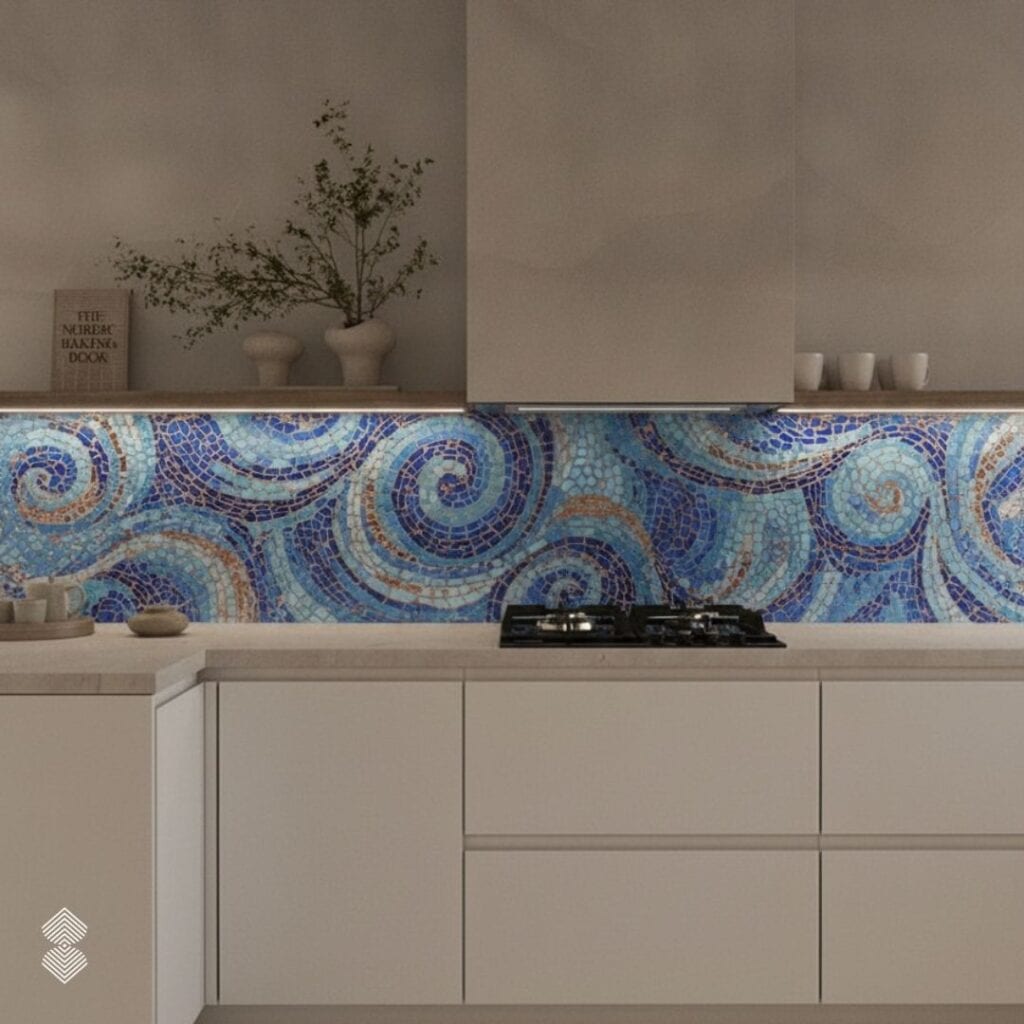 Choosing Mosaic Materials: Glass, Marble, or Ceramic Mosaic for your kitchen backsplash