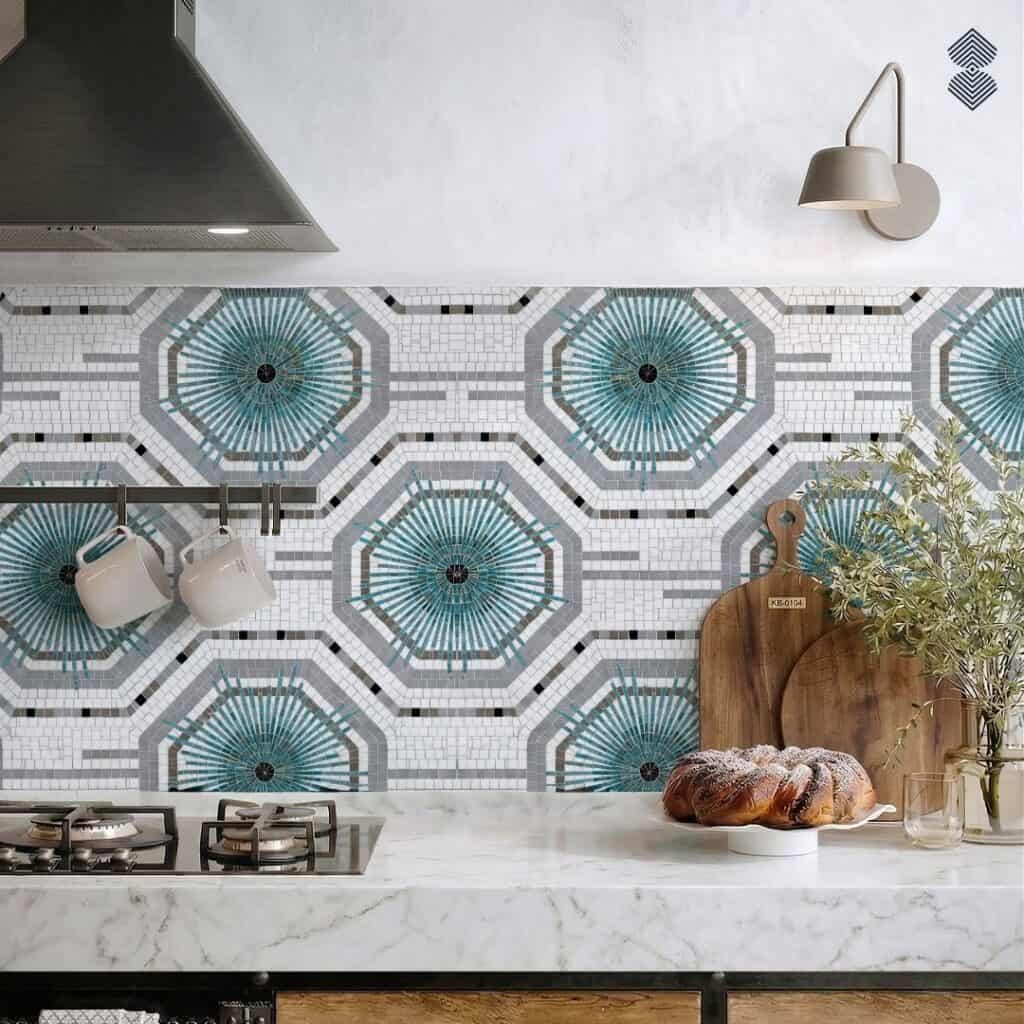 Oktagon Mosaic Backsplash