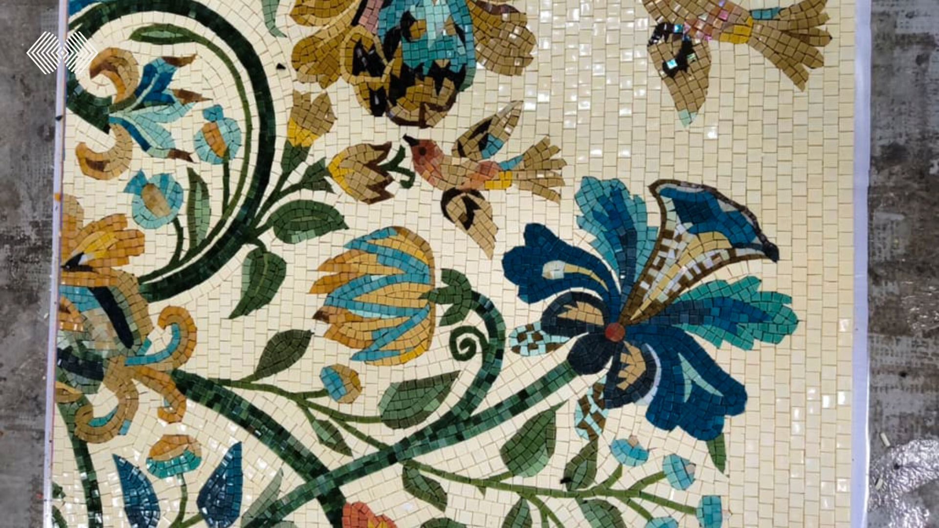 Bird and Flower Mosaic
