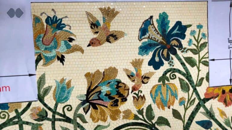 Bird and Flower Mosaic