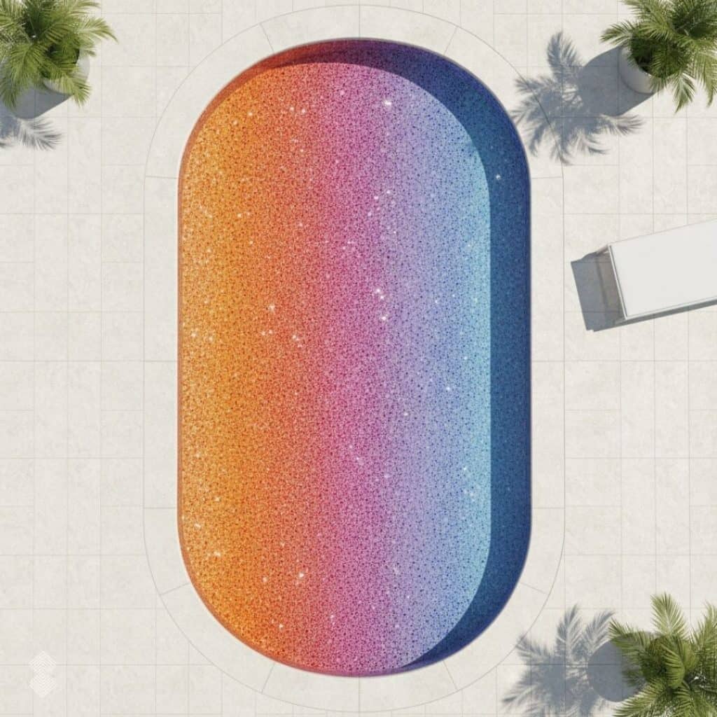 Pool color options in MEC AI tool