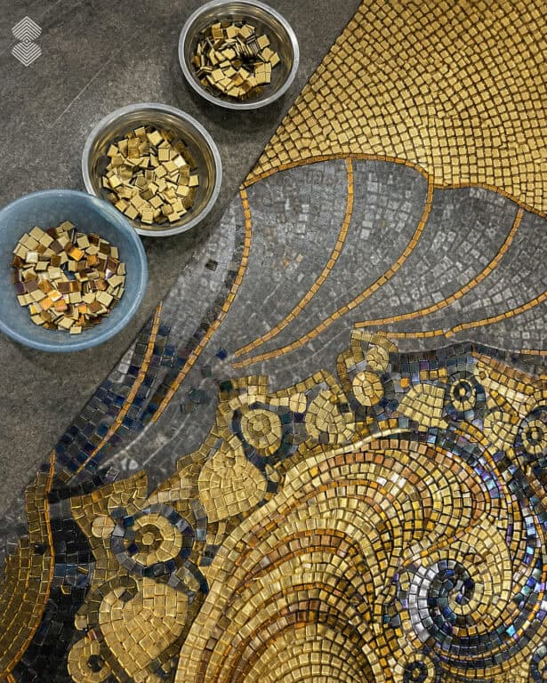 Color Palette of Gold Mosaic