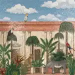 Tropical Artwork Design Featuring Animals
