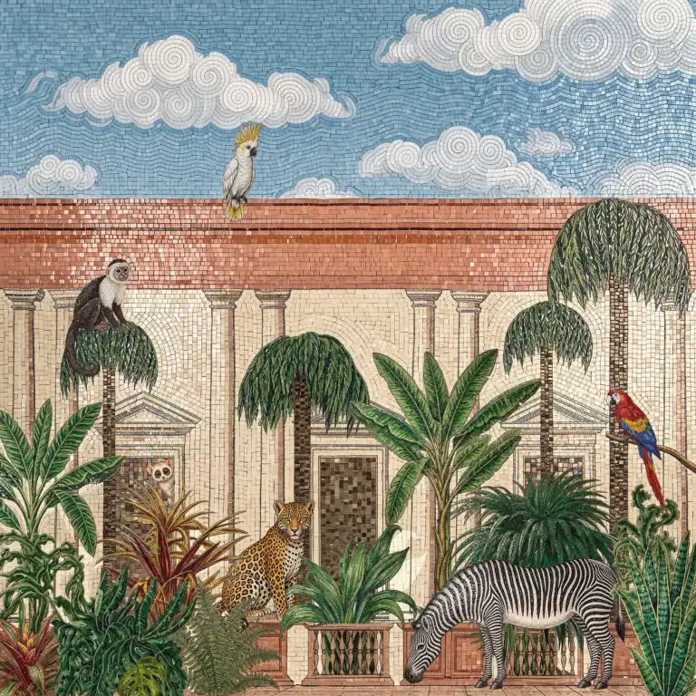 Tropical Artwork Design Featuring Animals