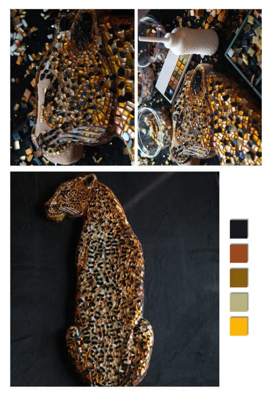 Colour palettes for leopard mosaic
