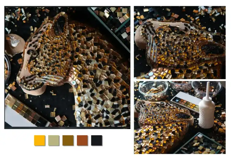Mosaic Palette for Leopard Artwork