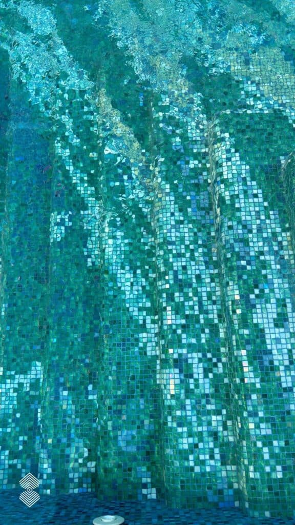 Pixel Grid Is Designed for a Pool Floor
