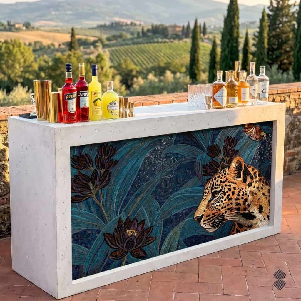 Tuscan Villa's Leopard and Lotus Bar