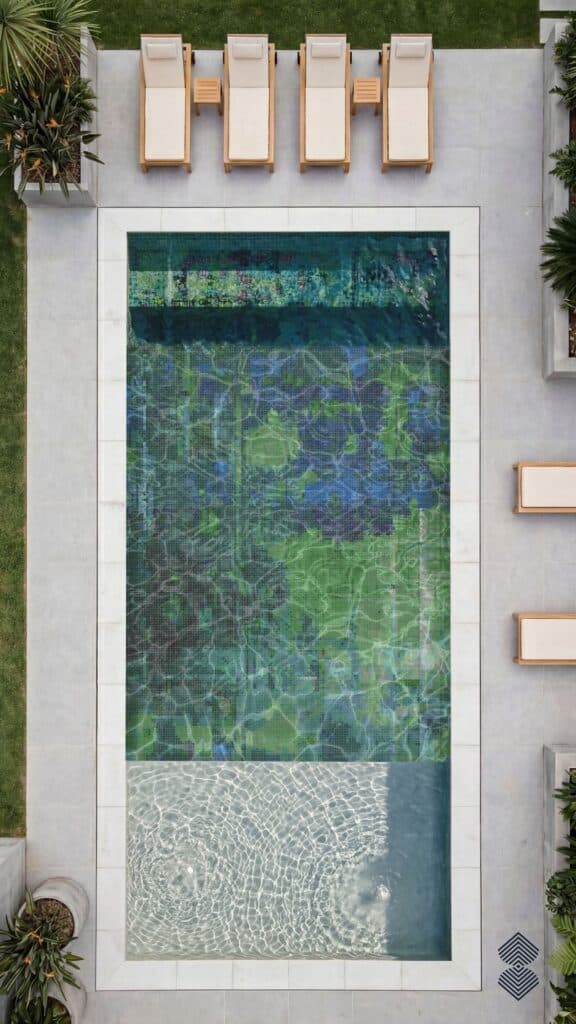 Pixel Mosaic Pattern Works Best for pools