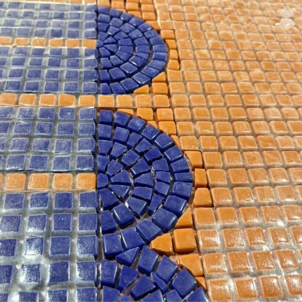 Tesserae placing for bar designs