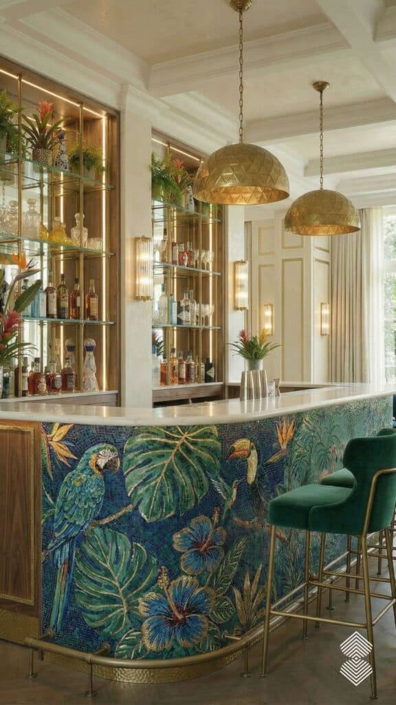 Tropical Lounge Bar in Full Bloom