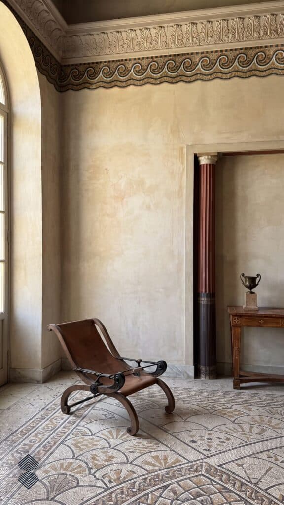 ancient roman mosaic patterns and borders