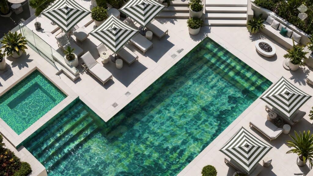 Geometric Pool Tiles