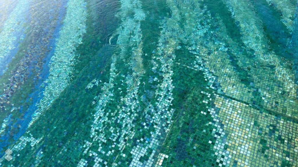 pixel or tile works best for a pool mosaic