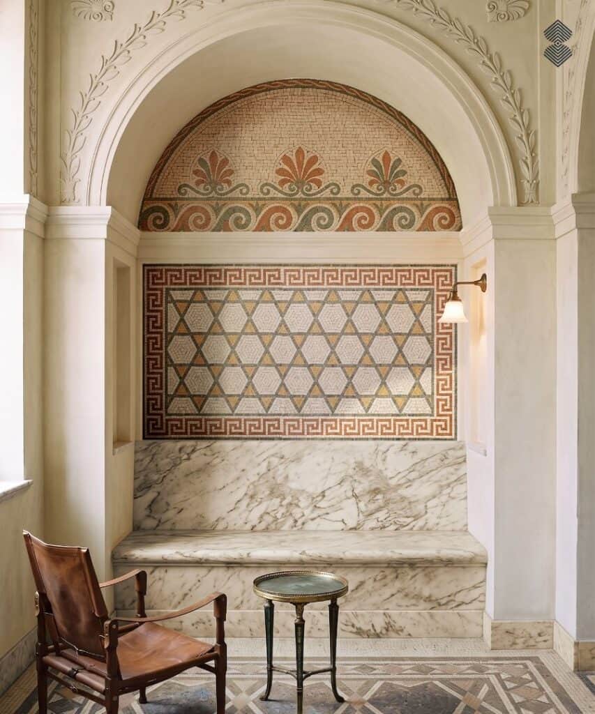 Modern Roman Mosaic Wall Design