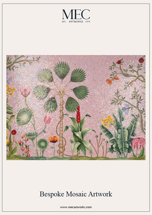 Pink Botanical art design