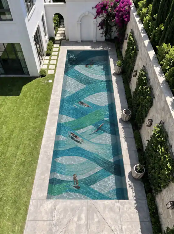 Bespoke Art for a Pool Bed