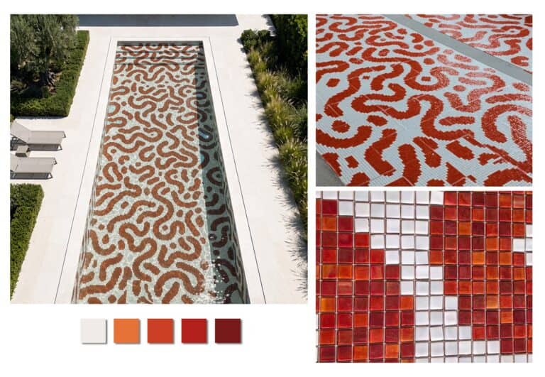 Pool mosaic layout