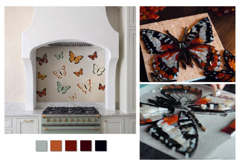 Butterfly mosaic layout