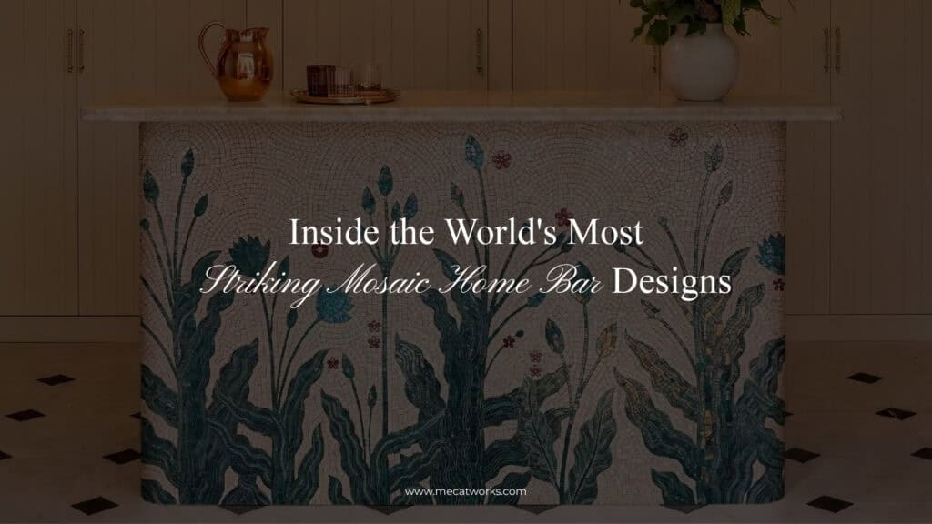 mosaic home bar designs