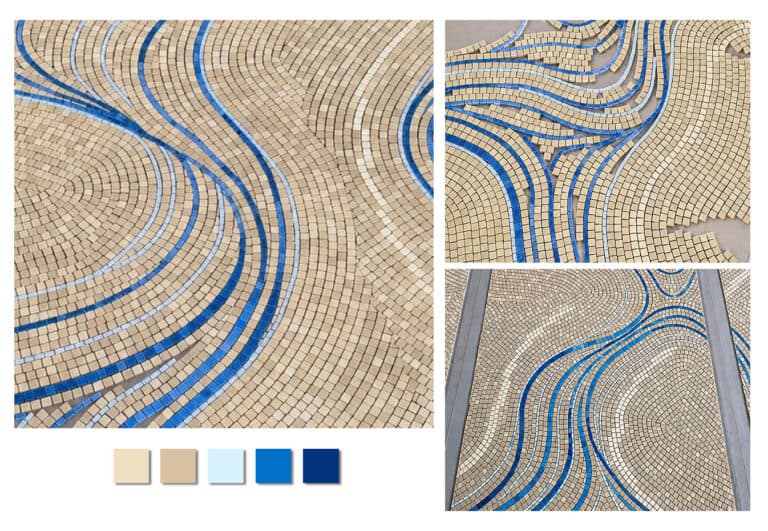 Layout of abstract mosaic