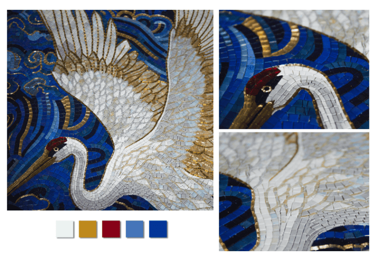 Layout of Crane mosaic
