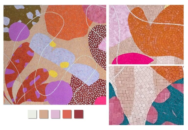 Alex Proba's designs in mosaic