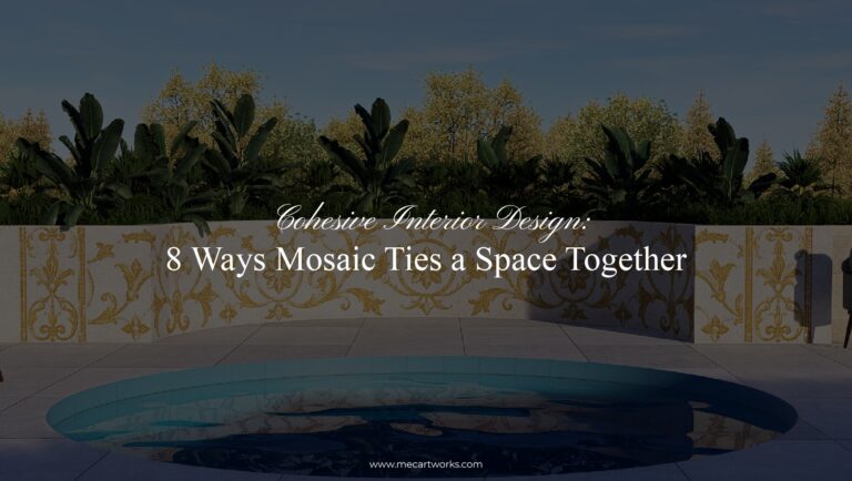 Cohesive mosaic designs for luxury spaces