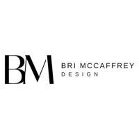 BM logo for Bri McCaffrey Design, featuring elegant serif initials and clean, modern sans-serif typography.