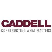 Caddell logo with bold maroon text above slogan "Constructing What Matters" in gray capital letters.