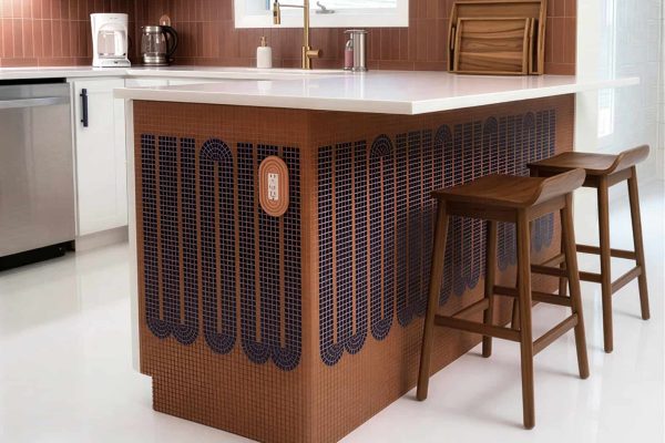 Countertop mosaic by MEC