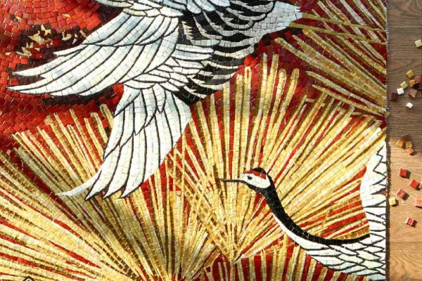 Crane Mosaic artworks for wall