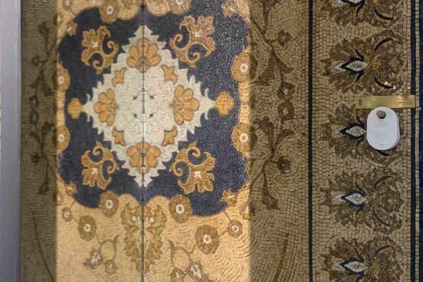 Ilario marble mosaic flooring handcrafted tile rug pattern MEC (2)