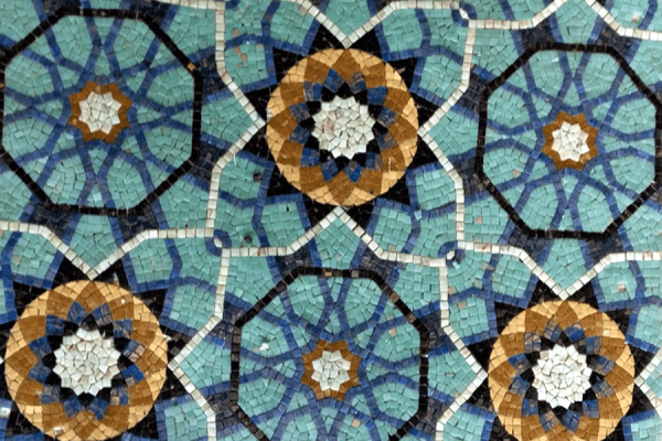 Moroccan Mosaic Tile Geometric patterns vertex glass handmade