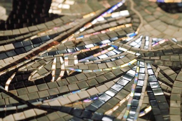 leopard mosaic mural ideas