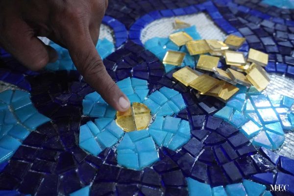 baja bench floor custom pool mosaics fabrication